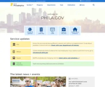 Phila.gov(City of Philadelphia) Screenshot