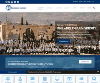 Philadelphia.edu.jo(Philadelphia University in Jordan) Screenshot