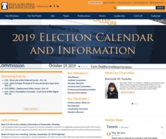 Philadelphiabar.org(Philadelphia Bar Association) Screenshot