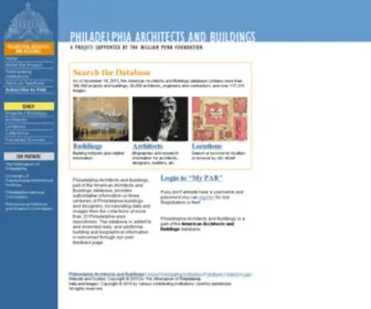 Philadelphiabuildings.org(Philadelphia Architects and Buildings) Screenshot