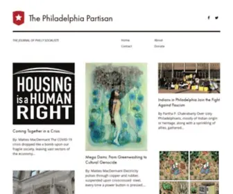 Philadelphiapartisan.com(THE JOURNAL OF PHILLY SOCIALISTS) Screenshot