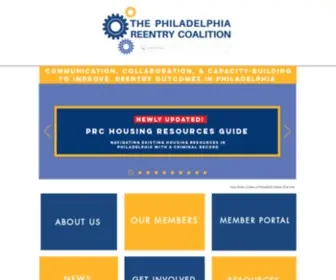 Philadelphiareentrycoalition.org(Philadelphia Reentry Coalition) Screenshot