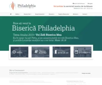 Philadelphiaro.com(Philadelphia Romanian Church) Screenshot