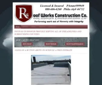 Philadelphiaroofworks.com(Roof Repair) Screenshot