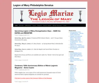 Philadelphiasenatus.org(Legion of Mary Philadelphia Senatus) Screenshot