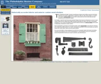 Philadelphiashutters.com(The Philadelphia Shutter Company) Screenshot