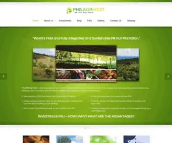 Philagrivest.com(The Pili Nut Farm) Screenshot