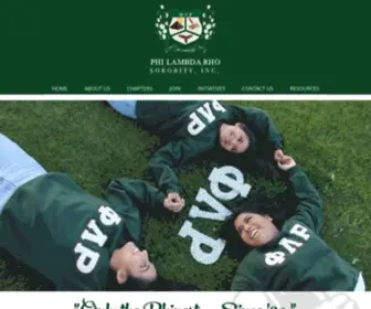 Philambdarhosorority.org(Phi Lambda Rho Sorority) Screenshot