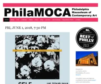 Philamoca.org(Philadelphia Mausoleum of Contemporary Art) Screenshot