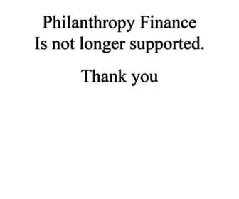 Philanthropy-Finance.com(Philanthropy Finance) Screenshot