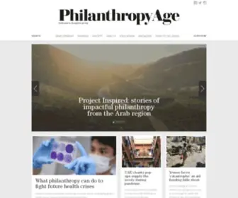 Philanthropyage.org(Philanthropy Age) Screenshot