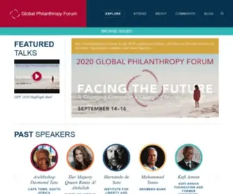 Philanthropyforum.org(Global Philanthropy Forum) Screenshot