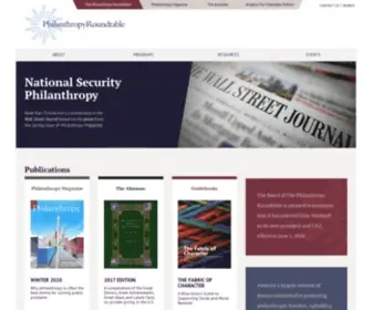 Philanthropyroundtable.org Screenshot