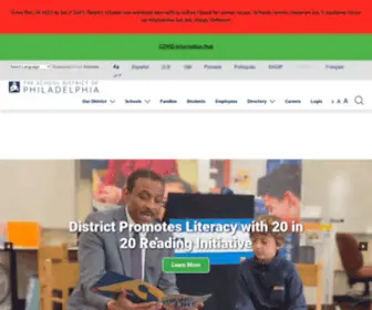 Philasd.org(The School District of Philadelphia) Screenshot