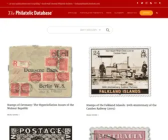 PhilateliCDatabase.com(Philatelic Database) Screenshot