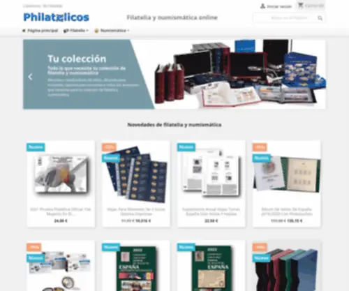 Philatelicos.com(Filatelia y numismática online) Screenshot