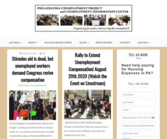Philaup.org(Philadelphia Unemployment Project) Screenshot