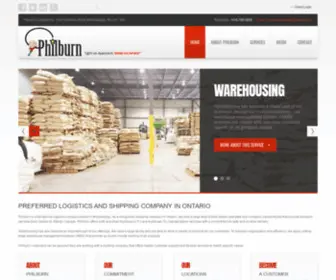 Philburn.com(Mississauga Trucking Company) Screenshot