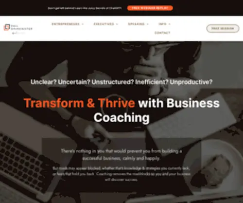 Phildrinkwater.coach(UK based business & life coach) Screenshot