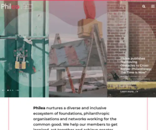 Philea.eu(We are the voice of european philanthropy. our purpose) Screenshot