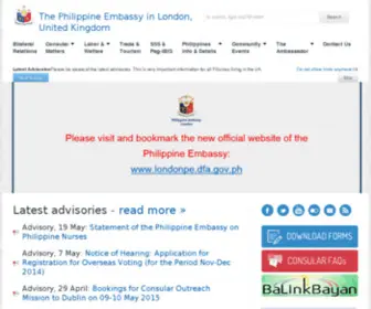 Philembassy-UK.org(Philippines Embassies) Screenshot