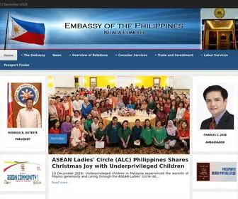 Philembassykl.org.my(Philippine embassy) Screenshot