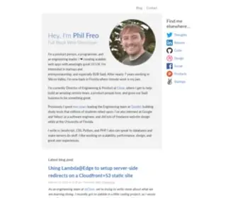 Philfreo.com(Phil Freo) Screenshot