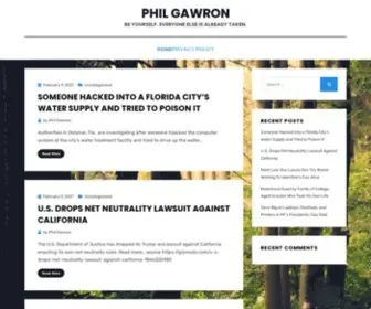 Philgawron.com(Be yourself) Screenshot