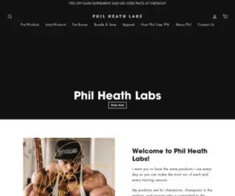 Philheathlabs.com(Phil Heath Labs) Screenshot