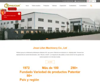 Philicamcnclaser.com(Jinan Lifan Machinery Co) Screenshot