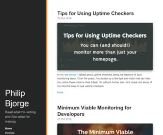 Philipbjorge.com(Philip Bjorge) Screenshot