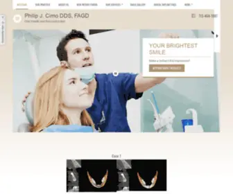 Philipcimodds.com(Houston Dentist) Screenshot