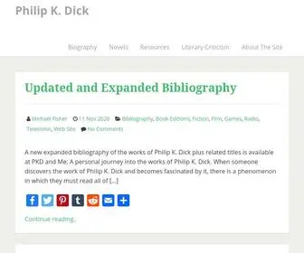 Philipdick.com(Philip K) Screenshot
