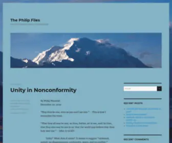 Philipfiles.com(The eclectic journal entries of Philip Pfanstiel) Screenshot