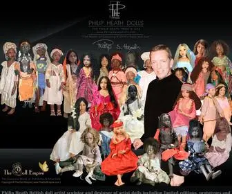 Philipheathdolls.com(Philip Heath Artist Dolls Designs) Screenshot
