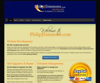 Philipjsimmons.com(PhilipJSimmons) Screenshot