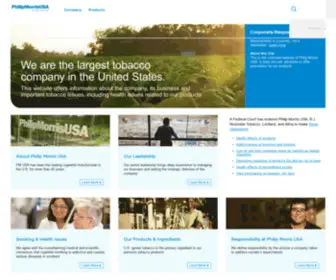 Philipmorrisusa.com(PM USA) Screenshot