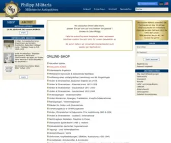 Philipp-Militaria.com(Philipp Militaria) Screenshot