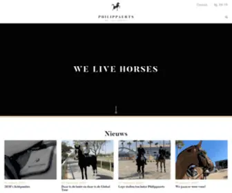 Philippaerts.be(We live horses) Screenshot