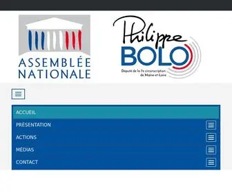 Philippe-Bolo.fr(Philippe Bolo est député MoDem d'Angers) Screenshot