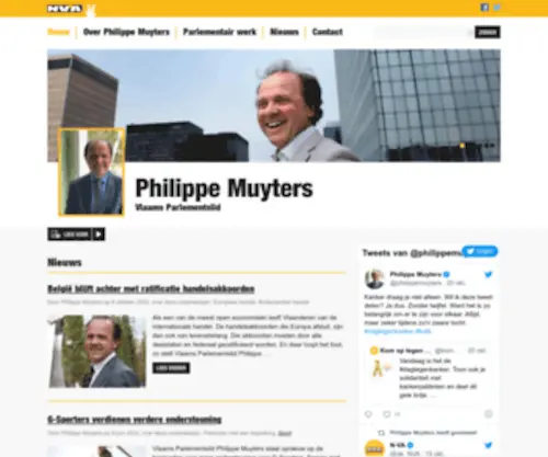 Philippemuyters.be(Philippe Muyters) Screenshot