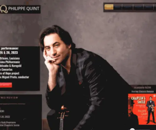 Philippequint.com(Violinist Philippe Quint) Screenshot