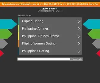 Philippine.com(Dit domein kan te koop zijn) Screenshot