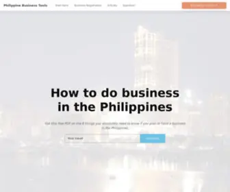 Philippinebusinesstools.com(One-Stop Shop for Doing Business) Screenshot