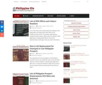 Philippineids.com(Philippine IDs) Screenshot