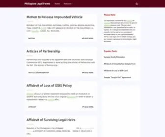 Philippinelegalforms.com(Philippine Legal Forms) Screenshot