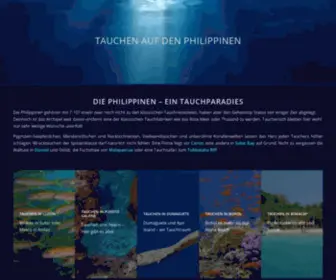 Philippinen-Tauchen.com(Tauchen auf den Philippinen) Screenshot