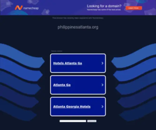 Philippinesatlanta.org(Embassy of the Philippines) Screenshot