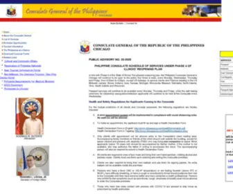 Philippineschicago.org(Consulate General of the Philippines) Screenshot