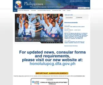 Philippineshonolulu.org(Embassy of the Philippines) Screenshot